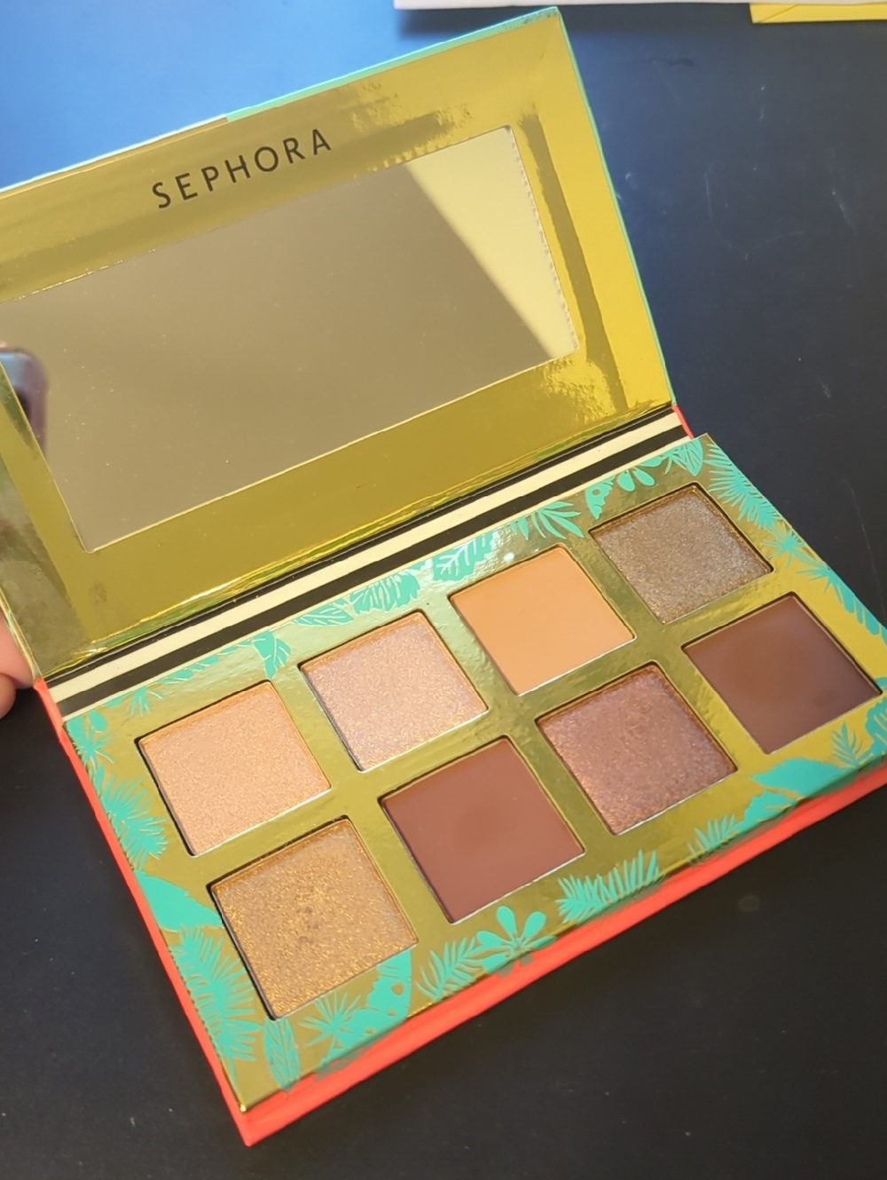 Sephora Warm Neutrals & Shimmer Eyeshadow Palette - Gold, Brown, Peach